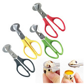 Putpelių kiaušinių žirklės paukščių kiaušinių žirklės nerūdijančio plieno kiaušinių pjaustytuvai kiaušinių lukštų pjaustytuvai kiaušinių atidarytuvai virtuvės rankiniai įrankiai žirklės