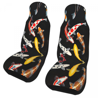 Koi Fish Lucky universaalne autoistme kate Four Seasons Women Pond Carp Water istmekatted polüester kalapüük
