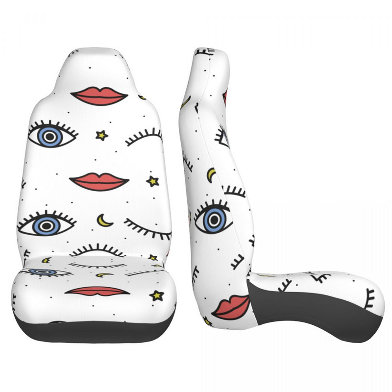 Psühhedeelsed silmad tema huultega Universaalne autoistme katte kaitse Salongitarvikud AUTOYOUTH Autoistmekatted Istmekaitse