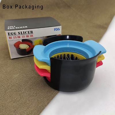 Tăiător de ouă 3 în 1 Tăiător de ouă multifuncțional pentru jumătate de ouă pentru ouă, șunci, căpșuni, banane, fructe, garnitură