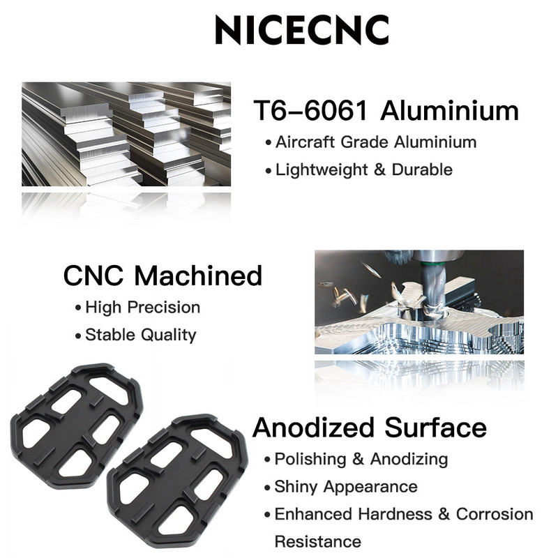 CNC Billet Φαρδιά Πόδι Πεντάλ Ποδαράκια Στήριγμα για BMW F750GS F850GS G310GS R1200GS S1000XR R Nine T Scrambler R nine T Urban/GS