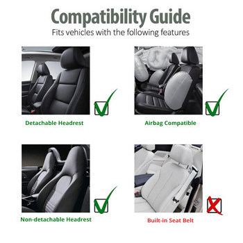 Καλύμματα καθισμάτων αυτοκινήτου Simple Bucket Style Bucket Καλύμματα καθισμάτων αυτοκινήτου Μπροστινό ζεύγος Εφαρμογή για Καλύμματα καθισμάτων αυτοκινήτου/φορτηγού/SUV Προστατευτικό καθισμάτων αυτοκινήτου
