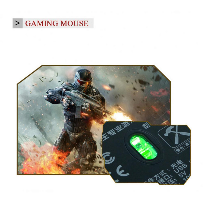 Mouse cu fir pentru laptop de birou Led fotoelectric 5500dpi Accesorii de birou Mouse USB 7 butoane Mouse de gaming ergonomic optic