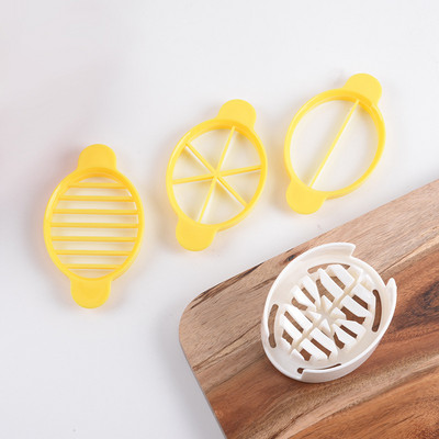 3 viename kiaušinių pjaustytuvas plastikinis universalus buitinis patvarus prietaisas virtuvės įrankiai для дома полезные вещи