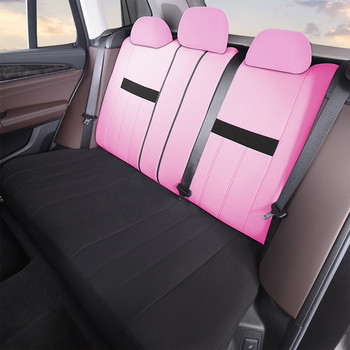Καλύμματα καθισμάτων αυτοκινήτου Πλήρες σετ Αθλητικό στυλ Μόδα Ροζ Προστατευτικό καθισμάτων αυτοκινήτου Αξεσουάρ αυτοκινήτου Κατάλληλα για προϊόντα εσωτερικού χώρου γενικής χρήσης
