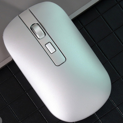 Νέο ασύρματο ποντίκι μονής λειτουργίας Φόρτιση Σίγαση IPad Επιτραπέζιος φορητός υπολογιστής Επιτραπέζιος υπολογιστής Ποντίκι Μεταλλικός τροχός γραφείου Business Home Ποντίκι