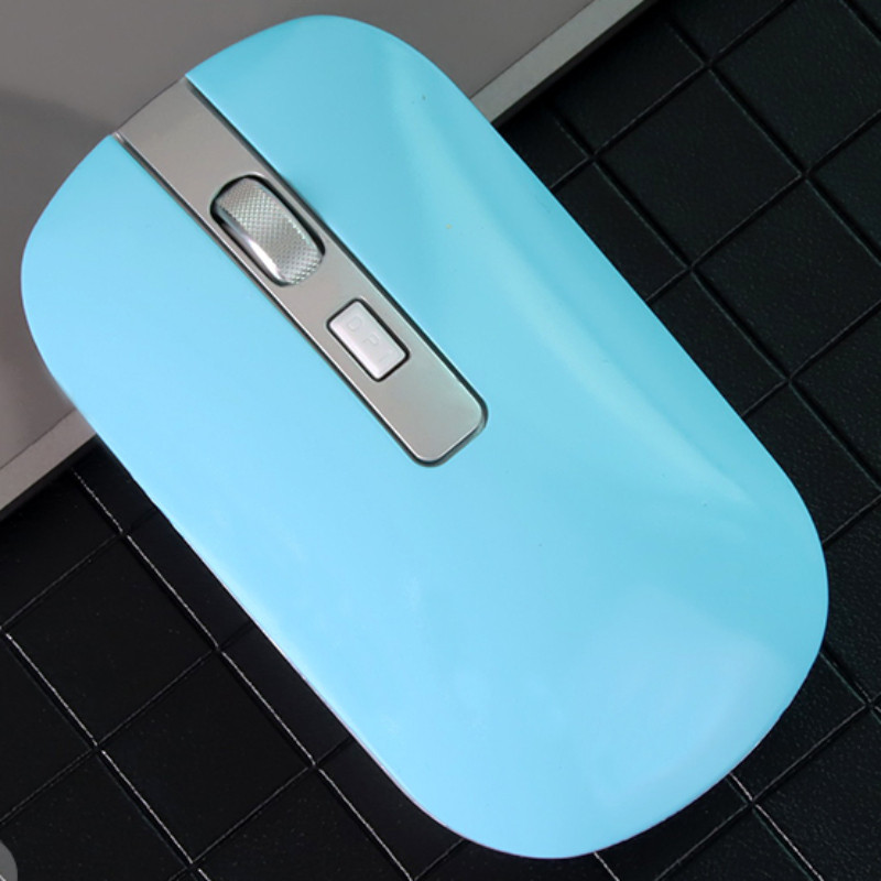 Νέο ασύρματο ποντίκι μονής λειτουργίας Φόρτιση Σίγαση IPad Επιτραπέζιος φορητός υπολογιστής Επιτραπέζιος υπολογιστής Ποντίκι Μεταλλικός τροχός γραφείου Business Home Ποντίκι