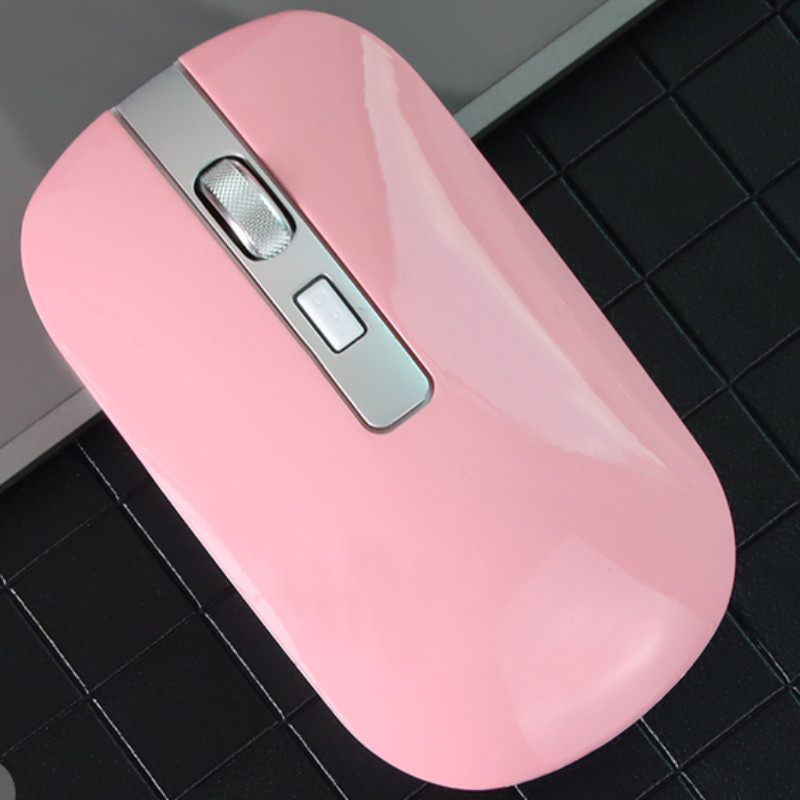 Νέο ασύρματο ποντίκι μονής λειτουργίας Φόρτιση Σίγαση IPad Επιτραπέζιος φορητός υπολογιστής Επιτραπέζιος υπολογιστής Ποντίκι Μεταλλικός τροχός γραφείου Business Home Ποντίκι