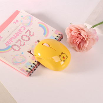 Επαναφορτιζόμενο ασύρματο ποντίκι Bluetooth διπλής λειτουργίας Ροζ επιτραπέζιο υπολογιστή 2,4 Ghz Cute Girl Mute Mini Cartoon Ποντίκια για φορητό υπολογιστή Δώρο