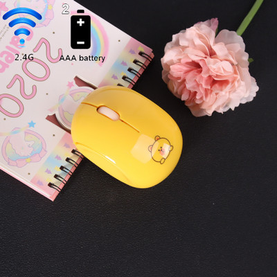 Punjivi bežični dual-mode Bluetooth miš, ružičasti stolni 2,4 Ghz računalo, slatka djevojka, nijemi, mini crtani miševi za prijenosno računalo, poklon