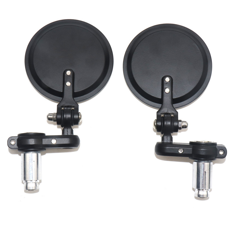 2 buc./set 22mm oglindă universală pentru motocicletă din aluminiu negru pentru bară de mâner Oglinzi laterale retrovizoare Accesorii pentru motor