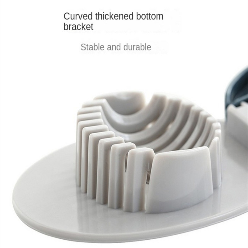 2tk Plastikust multifunktsionaalne munaviilutaja köögitööriistad Hall/roheline paksendatud roostevabast terasest viilutaja Puuviljade poolitamise tööriistariba