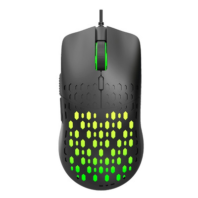 40GE mänguhiir 4Gear 6 nupuga 3600DPI optiline andur Taustavalgustus kärgstruktuuriga hiir