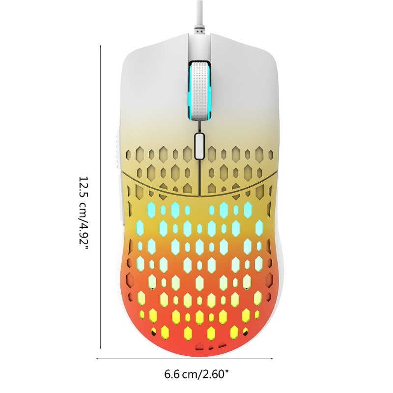 40GE mänguhiir 4Gear 6 nupuga 3600DPI optiline andur Taustavalgustus kärgstruktuuriga hiir