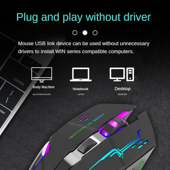 Για BAJEAL USB Game 6D Macro Definition Programming Μηχανικό ποντίκι Αντιολισθητικό άνετο λαβή Αξεσουάρ υπολογιστή