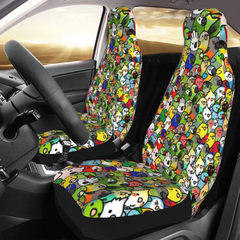 Rainbow Birds Universal κάλυμμα καθίσματος αυτοκινήτου Auto εσωτερικό για όλα τα είδη μοντέλα Μπροστινό πίσω Flocking πανί Μαξιλάρι από πολυεστέρα Ψάρεμα