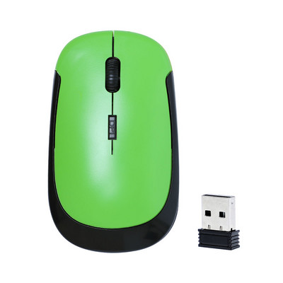 Mouse fără fir Mini 2 4GHz 1600DPI reglabil PC Computer Notebook Mouse Wireless de lucru Mouse optic