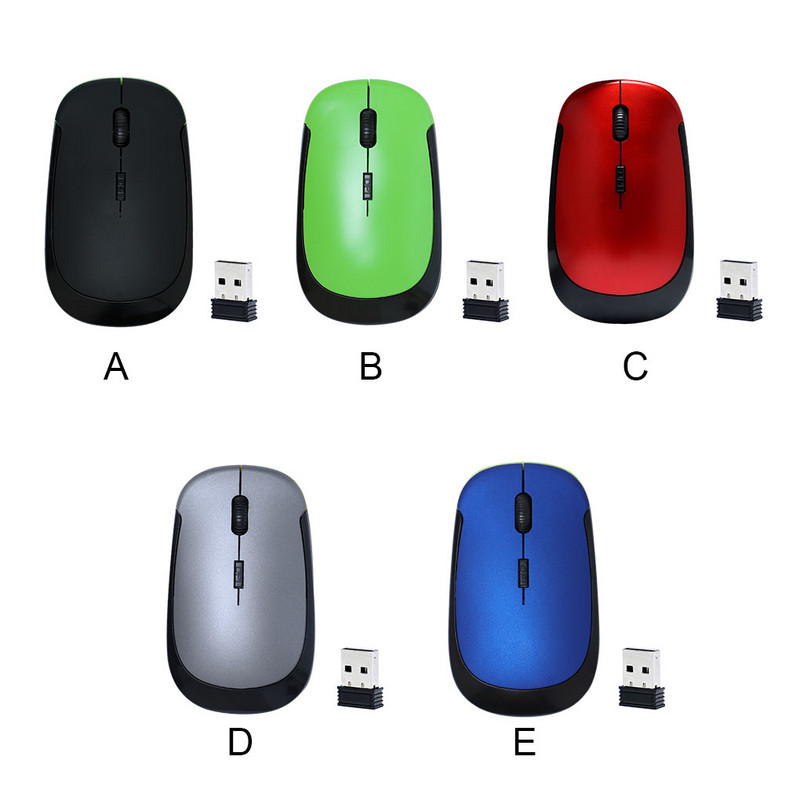 Mouse fără fir Mini 2 4GHz 1600DPI reglabil PC Computer Notebook Mouse Wireless de lucru Mouse optic