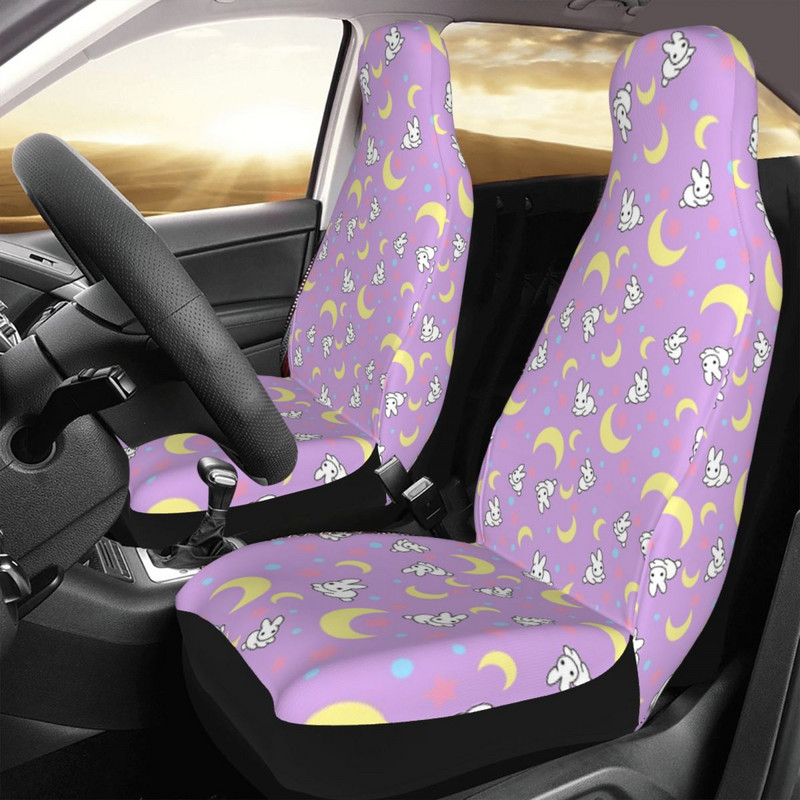 Moody Rabbits Husă universală pentru scaun auto Moon Interior Auto Potrivită pentru toate tipurile de modele Luna Protector scaun auto Poliester Pescuit