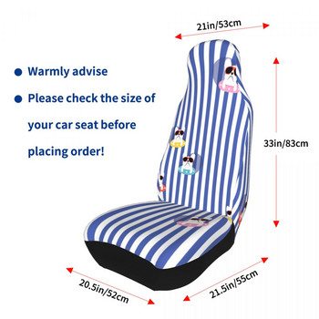 Забавен френски булдог със слънчеви очила Универсален калъф за столче за кола Авто интериор Дамски сладки калъфи за седалки Полиестерен протектор за седалки