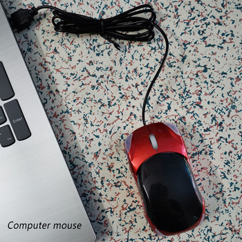 Кабелна оптична мишка Хотелска преносима компютърна мишка с 3 клавиша Настолен компютър