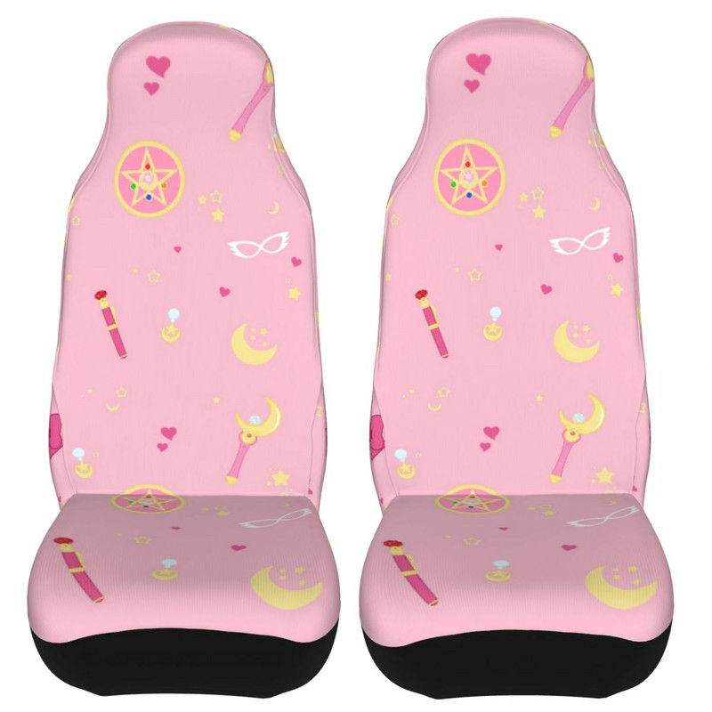 Pink Moon And Stars Protector universal pentru scaun auto Accesorii interioare AUTOYOUTH Perna scaun auto Poliester Pescuit