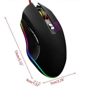 Ποντίκι 83XC G302 RGB 7 με οπίσθιο φωτισμό gaming ποντίκι μαύρο 16,8M