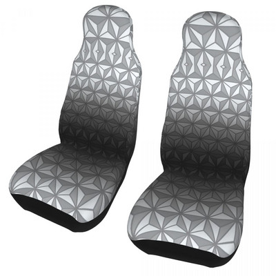 Pilkos spalvos erdvėlaivio žemės raštas universalus automobilio sėdynės užvalkalas, atsparus vandeniui visureigių automobilių sėdynės apsaugai, poliesterio medžioklei