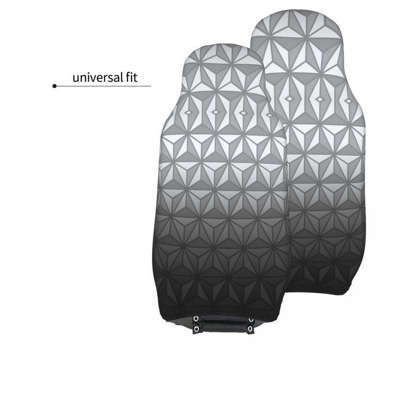 Pilkos spalvos erdvėlaivio žemės raštas universalus automobilio sėdynės užvalkalas, atsparus vandeniui visureigių automobilių sėdynės apsaugai, poliesterio medžioklei