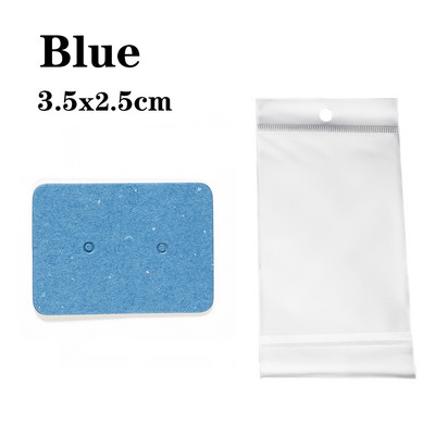 50 de seturi de carduri pentru cercei și 50 de bucăți de pungi, colier, cercei, carduri de afișare, pungi auto-sigilate, card de hârtie kraft pentru ambalarea bijuterii DIY