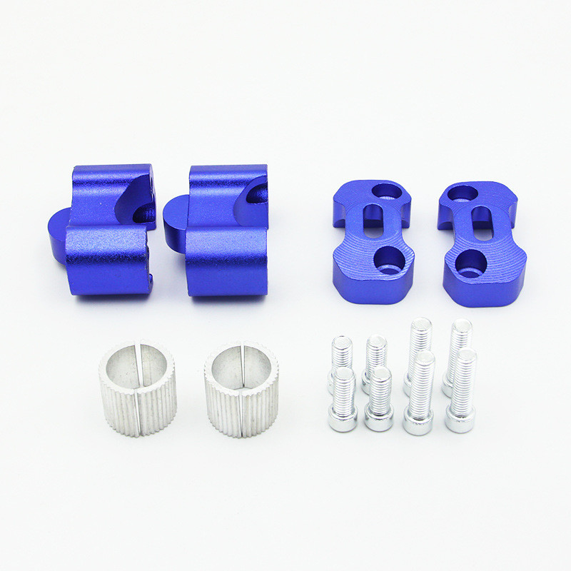 2 τεμάχια CNC 22mm 28mm Off road Bar Clamps Μοτοσικλέτας Αντάπτορας ανύψωσης τιμονιού για μοτοσικλέτα 7/8" 1-1/8 Pit Dirt