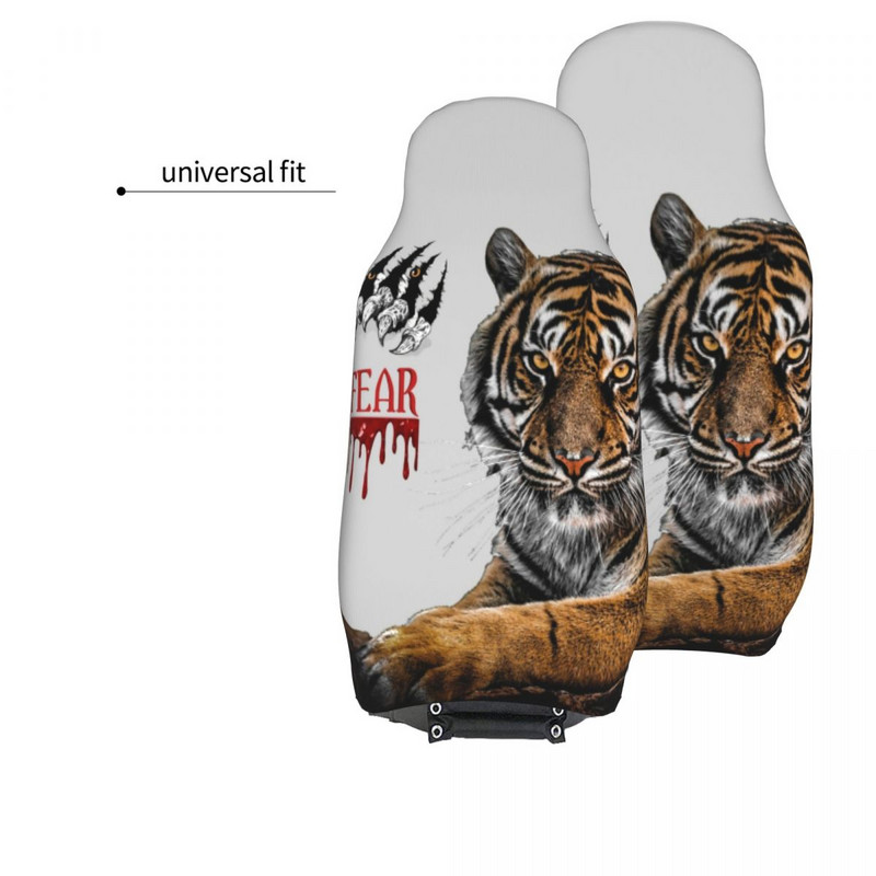 Cool Tiger Wallpaper Art Universalus automobilio sėdynės užvalkalas Auto salonas SUV Nature Animal sėdynių užvalkalai Poliesterio žvejyba