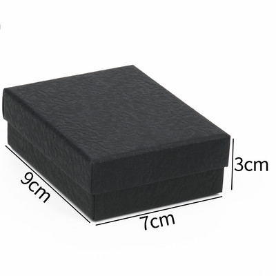 1 tk mustast paberist ehtekarp Käevõru kaelakee sõrmus kõrvarõngakarp Handmde Kraft pulmakingitused pakkekarp ehtetarvikud