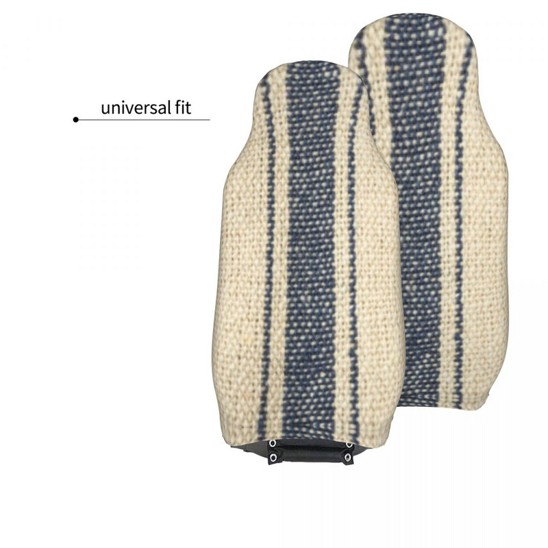 Farmhouse Grain Sack Universaalne autoistme kate maastikul, mis sobib igat tüüpi mudelitele Boho Stripes istmekatted polüester kalapüük