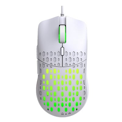 Õõnes juhtmega mänguhiir ülikerge kärgstruktuuri ja 6 klahviga 3600 dpi 7 taustavalgustusega mänguhiir