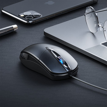 Νέο ενσύρματο ποντίκι σίγασης Business Office Home USB Wheel 4 Χρώμα φωτεινό ενσωματωμένο μπλοκ ζύγισης Ματ οπτικό ποντίκι υπολογιστή