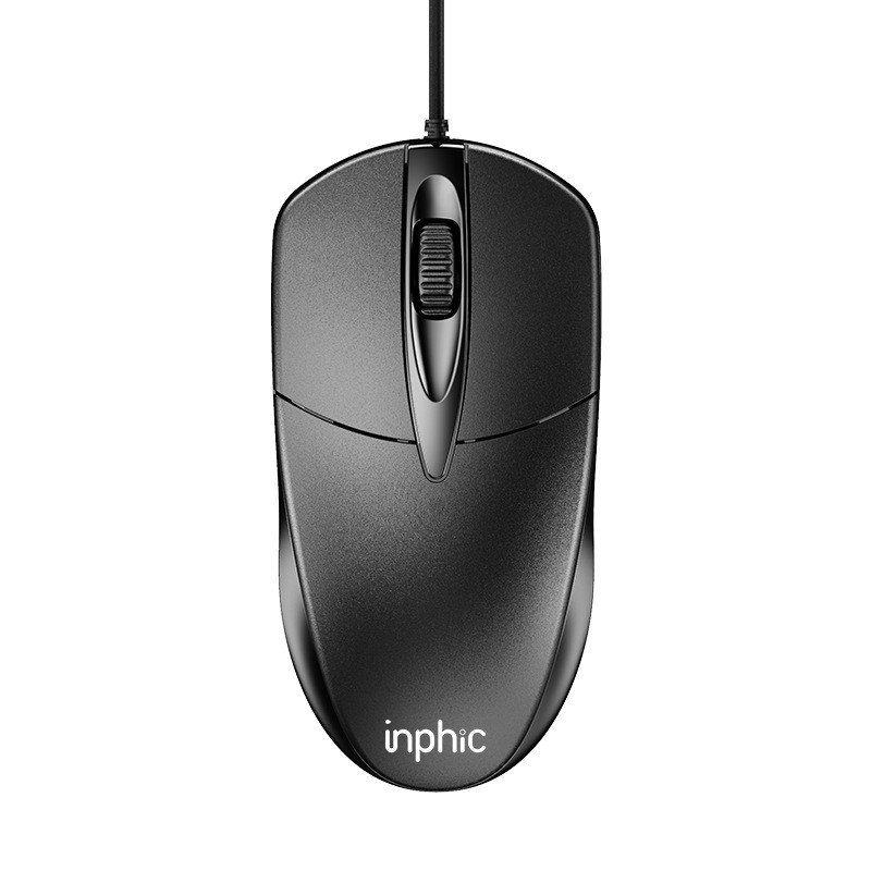 Mouse mut cu fir nou, birou, acasă, USB, roată, 4 culori, bloc de ponderare încorporat, luminos pentru computer, mouse optic mat