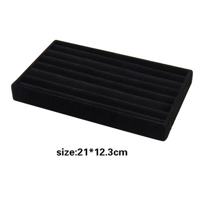 Sametine ehete ekraan Virnastatav peen ehete hoidja kaasaskantav sõrmus Kõrvarõngad kaelakee korraldaja Box organizator de boys