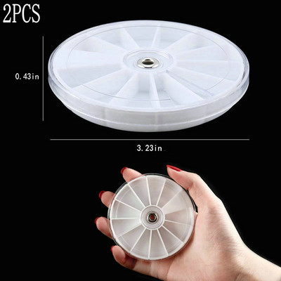 Compartiment pentru cutie de bijuterii din plastic transparent, container reglabil pentru margele, cutie de cercei, pentru cutie dreptunghiulară de bijuterii