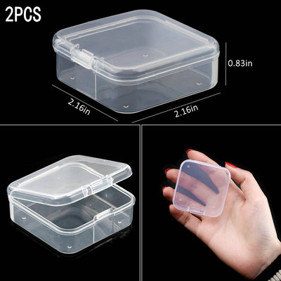 Compartiment pentru cutie de bijuterii din plastic transparent, container reglabil pentru margele, cutie de cercei, pentru cutie dreptunghiulară de bijuterii