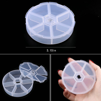 Compartiment pentru cutie de bijuterii din plastic transparent, container reglabil pentru margele, cutie de cercei, pentru cutie dreptunghiulară de bijuterii