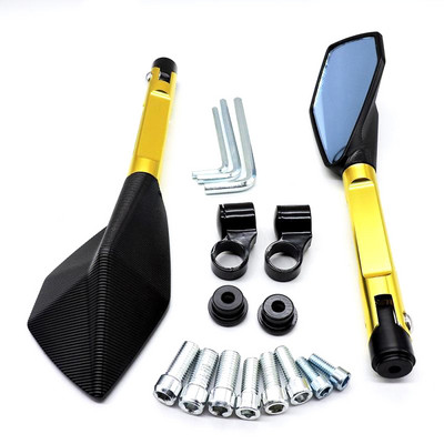Universaalsed mootorrattapeeglid, alumiiniumist tahavaatepeegel HONDA Hornet CB650R YAMAHA FZ6 FZ8 MT07 MT09 KAWASAKI Z650 Z900 Z1000 jaoks