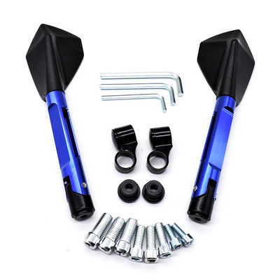 Universaalsed mootorrattapeeglid, alumiiniumist tahavaatepeegel HONDA Hornet CB650R YAMAHA FZ6 FZ8 MT07 MT09 KAWASAKI Z650 Z900 Z1000 jaoks