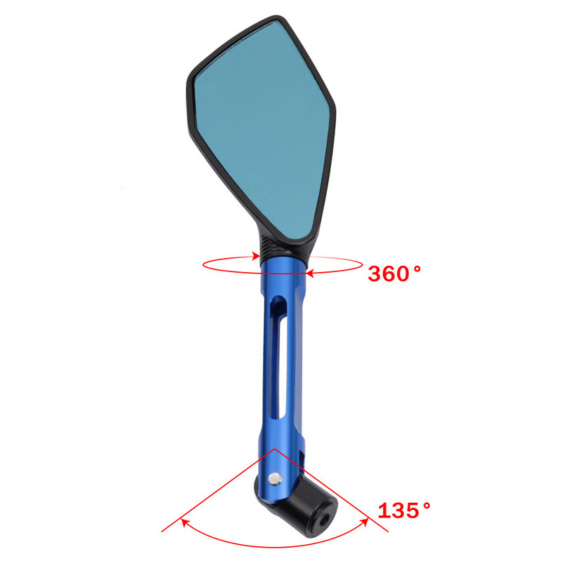 Universaalsed mootorrattapeeglid, alumiiniumist tahavaatepeegel HONDA Hornet CB650R YAMAHA FZ6 FZ8 MT07 MT09 KAWASAKI Z650 Z900 Z1000 jaoks