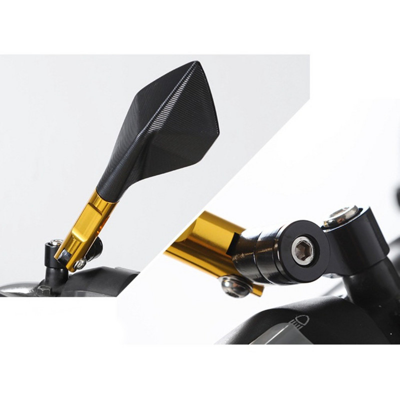 Universaalsed mootorrattapeeglid, alumiiniumist tahavaatepeegel HONDA Hornet CB650R YAMAHA FZ6 FZ8 MT07 MT09 KAWASAKI Z650 Z900 Z1000 jaoks