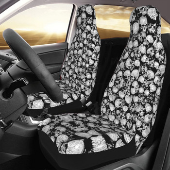 Πλήρως Gothic Universal Κάλυμμα καθίσματος αυτοκινήτου Four Seasons AUTOYOUTH Skeleton Skull Car Seat Mat Fabric Hunting