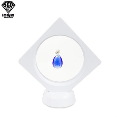 Ramă de imagine plutitoare 3D Cutie de umbră Suport de prezentare pentru bijuterii Suport pandantiv pentru inel Protejează bijuterii Cutie de prezentare din piatră