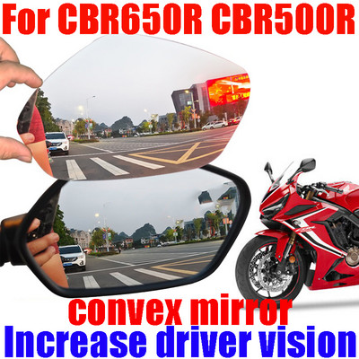 Skirta HONDA CBR650R CBR500R CBR650 CBR 650 500 R Priedai išgaubto veidrodžio padidinimas galinio vaizdo veidrodžiai Šoninio veidrodžio vaizdo matymo objektyvas