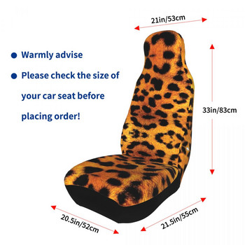 Leopard Jaguar Cheetah Skin Universal Κάλυμμα καθίσματος αυτοκινήτου Four Seasons Women Forest Προστασία καθισμάτων αυτοκινήτου Καλύμματα πολυεστέρα Κυνήγι