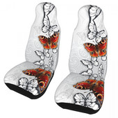 Pilkas fonas Peacock Butterfly universalus automobilio sėdynės užvalkalas Four Seasons AUTOYOUTH automobilio sėdynės kilimėlis, poliesterio medžioklė